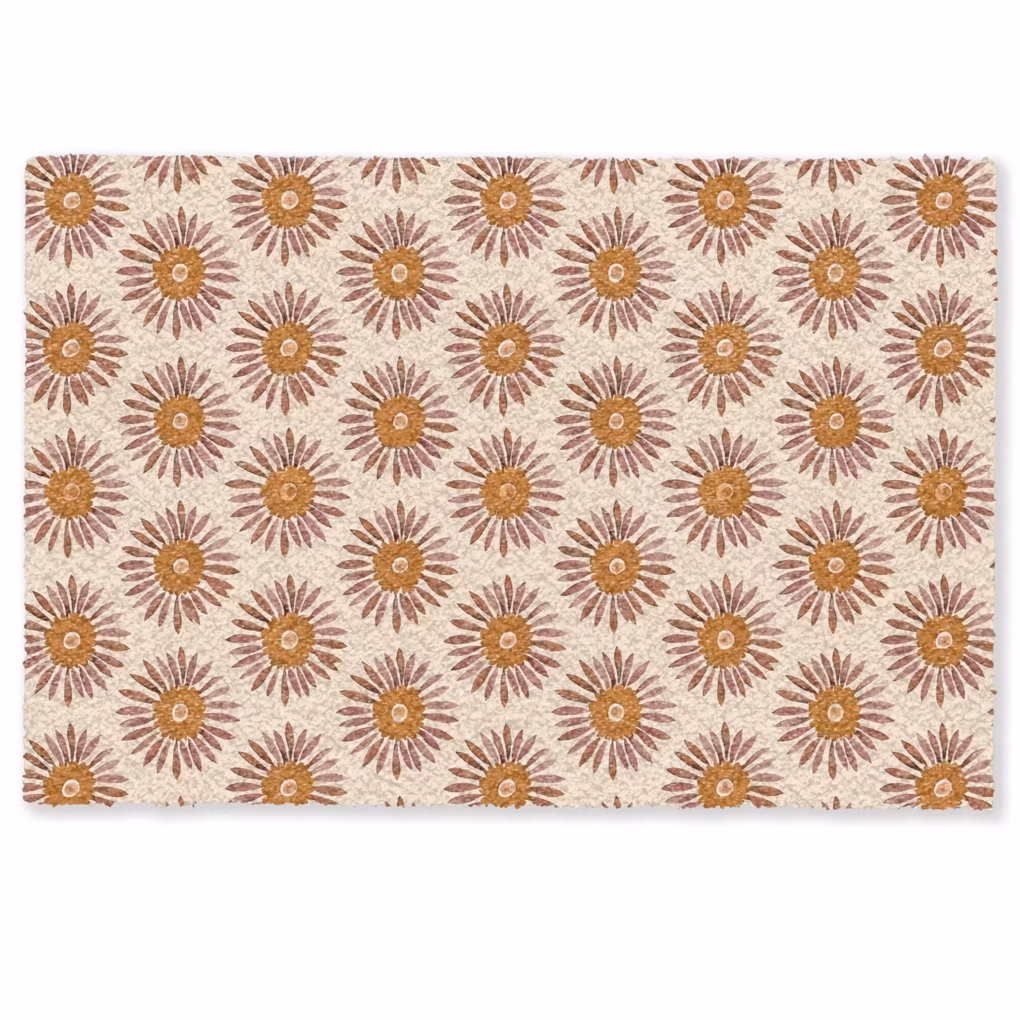 Doormat - Pattern - Retro - Brown