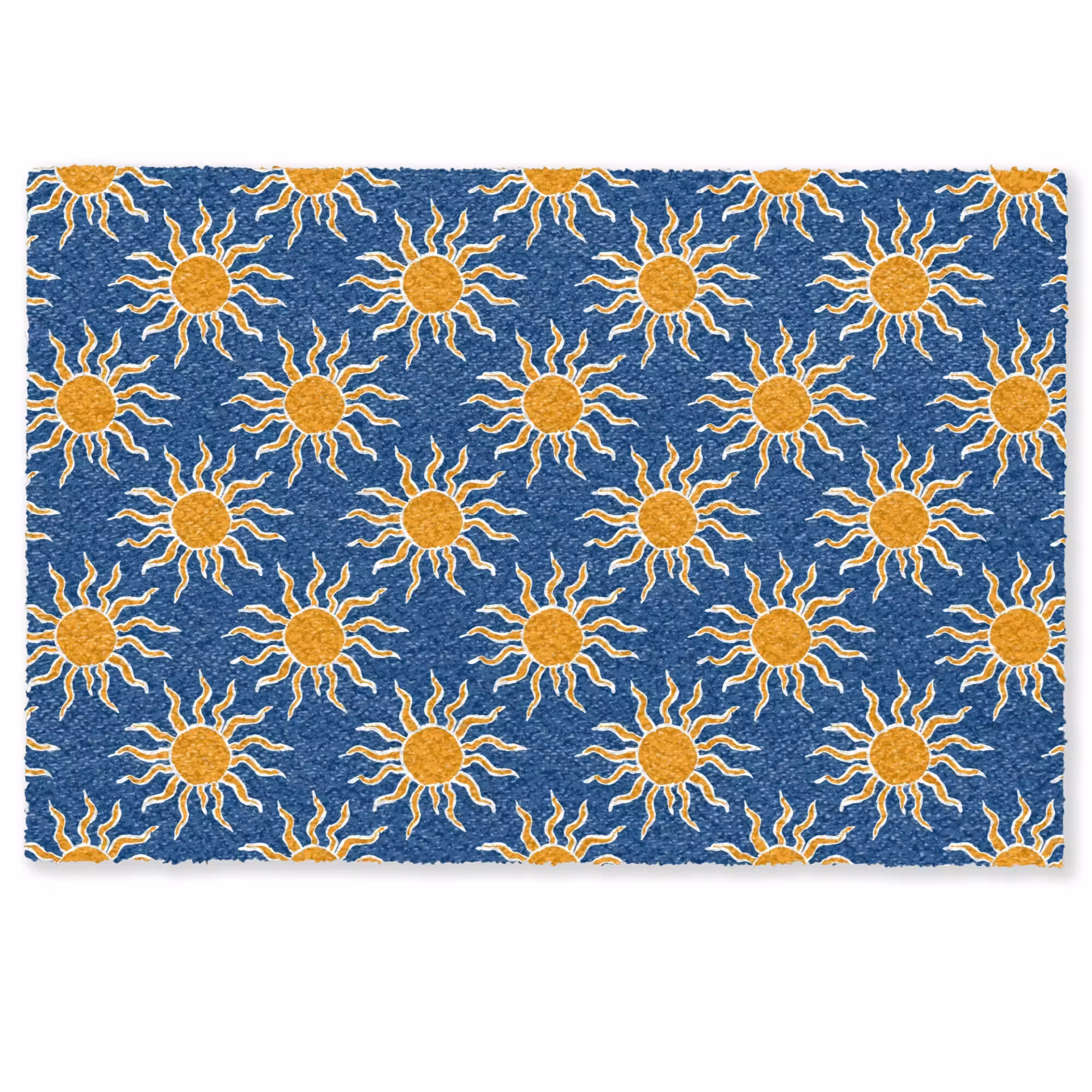 Doormat - Sun - Pattern - Blue
