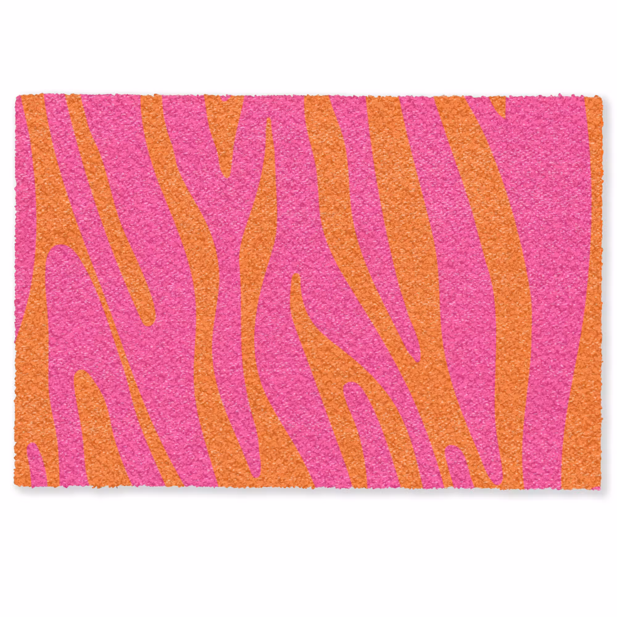 Doormat - Zebra print - Pink - Orange - Animal print