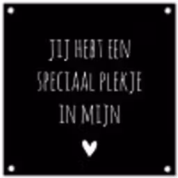 Een speciaal plekje in mijn hart - Quotes - Spreuken tuinposter los doek klein -3d