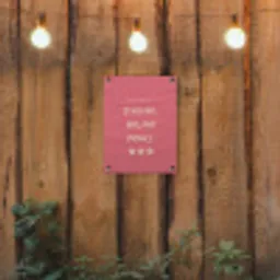 BBQ - Quote - Roze - Zomer tuinposter los doek klein -sfeer1