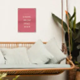 BBQ - Quote - Roze - Zomer tuinposter los doek klein -sfeer7