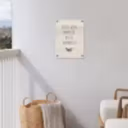 Bruin - Minimalistisch - Quote - Zomer tuinposter los doek klein -sfeer8