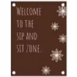 Bruin - Quote - Bloemen - Zomer tuinposter los doek klein -3d