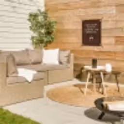 Bruin - Zomer - Quote - Drinken tuinposter los doek klein -sfeer4