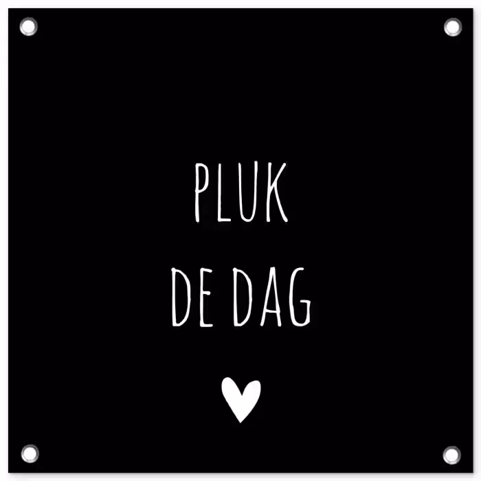 Carpe diem - Spreuken - Pluk de dag - Quotes tuinposter los doek klein -3d