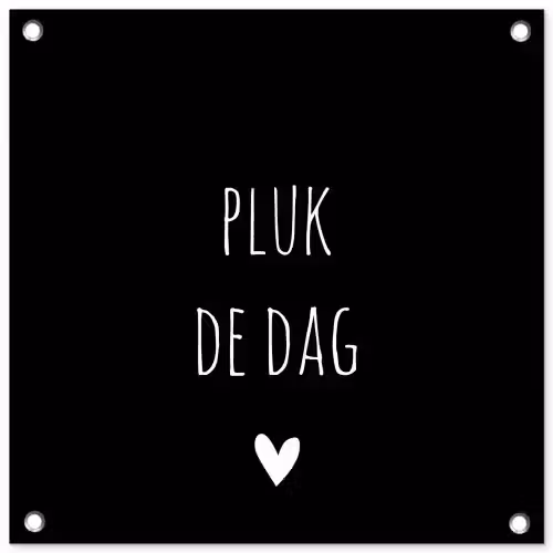 Carpe diem - Spreuken - Pluk de dag - Quotes tuinposter los doek klein -3d