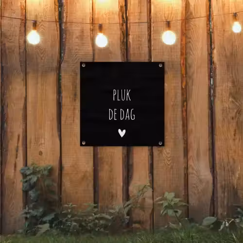 Carpe diem - Spreuken - Pluk de dag - Quotes tuinposter los doek klein -sfeer1
