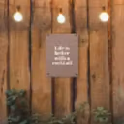 Cocktail - Tekst - Patroon - Wit tuinposter los doek klein -sfeer1