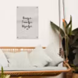 huisjetuintjewijntje-beige tuinposter los doek klein -sfeer7
