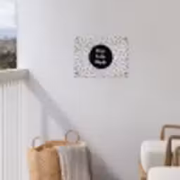 Huisje. Tuintje. Wijntje - Quotes - Tekst - Wijn - Tuin tuinposter los doek klein -sfeer8