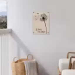 Knus Plekje met Paardenbloem tuinposter los doek klein -sfeer8