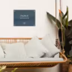 Papa's Schuur met Hart tuinposter los doek klein -sfeer7