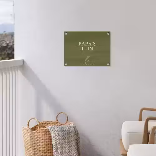 Papa's Tuin tuinposter los doek klein -sfeer8