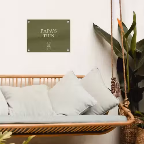Papa's Tuin tuinposter los doek klein -sfeer7