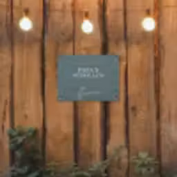 Papa's Werkplaats tuinposter los doek klein -sfeer1