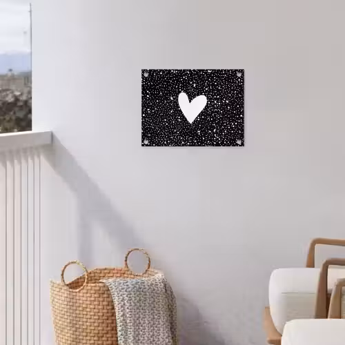 Design - Liefde - Hartje tuinposter los doek klein -sfeer8