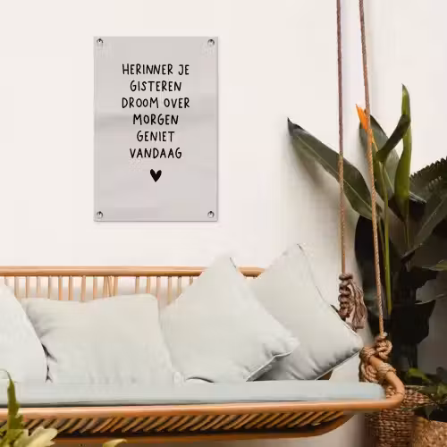 droom-beige tuinposter los doek klein -sfeer7