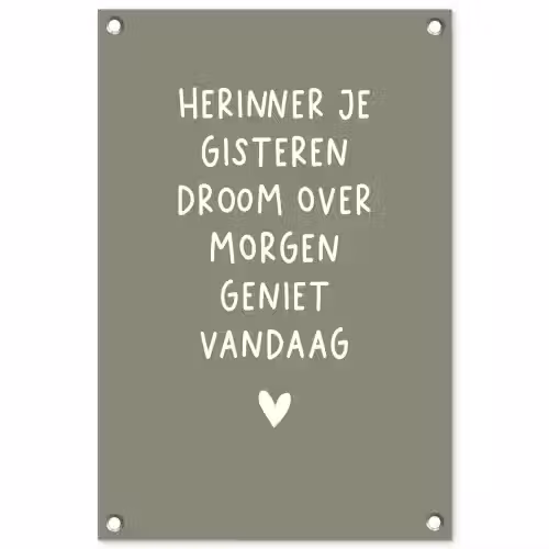 droom-groen tuinposter los doek klein -3d