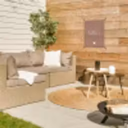 Geniet - Spreuken -Quotes tuinposter los doek klein -sfeer4