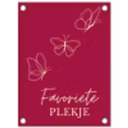 Favoriete plekje met Vlinders tuinposter los doek klein -3d