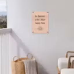 Tuin - Roze - Quote - Zon tuinposter los doek klein -sfeer8