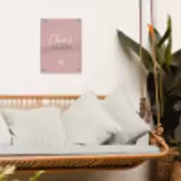 Oma's Tuin met Hart tuinposter los doek klein -sfeer7