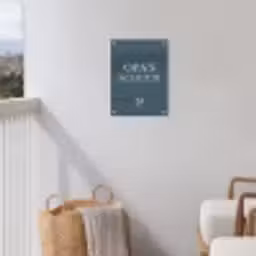 Opa's Schuur met Hart tuinposter los doek klein -sfeer8