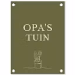 Opa's Tuin tuinposter los doek klein -3d
