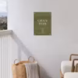 Opa's Tuin tuinposter los doek klein -sfeer8