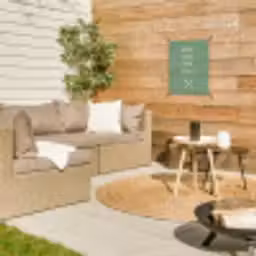 Grill - Groen - Zomer - Quote tuinposter los doek klein -sfeer4