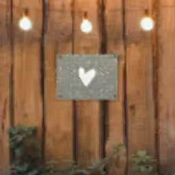 Hart - Design - Liefde tuinposter los doek klein -sfeer1
