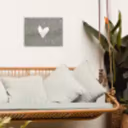 Hart - Design - Liefde tuinposter los doek klein -sfeer7