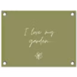 I Love My Garden tuinposter los doek klein -3d
