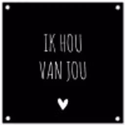 Ik hou van jou - Spreuken - Quotes tuinposter los doek klein -3d