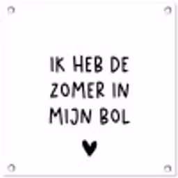 Ik heb de zomer in mijn bol - André Hazes - Spreuken - Quotes tuinposter los doek klein -3d