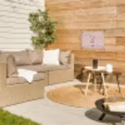 La vie est belle met Hart tuinposter los doek klein -sfeer4