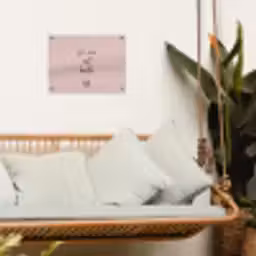 La vie est belle met Hart tuinposter los doek klein -sfeer7