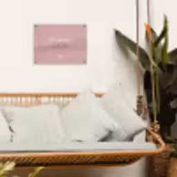 Mama's Tuin met Hart tuinposter los doek klein -sfeer7