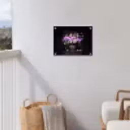 Neon - Vaas - Bloemen tuinposter los doek klein -sfeer8