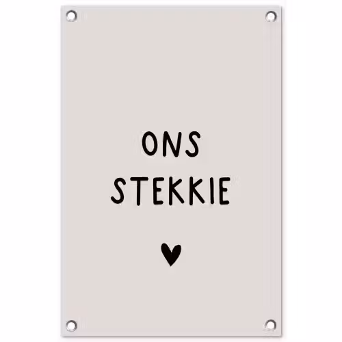 onsstekkie-beige tuinposter los doek klein -3d
