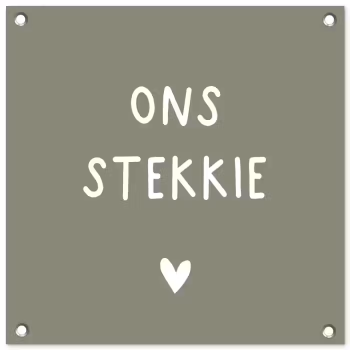 onsstekkie-groen tuinposter los doek klein -3d
