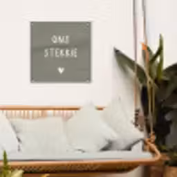 onsstekkie-groen tuinposter los doek klein -sfeer7