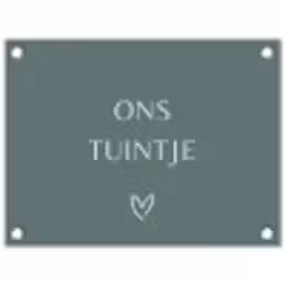Ons tuintje tuinposter los doek klein -3d