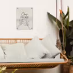 Ons Plekje met Vogels tuinposter los doek klein -sfeer7