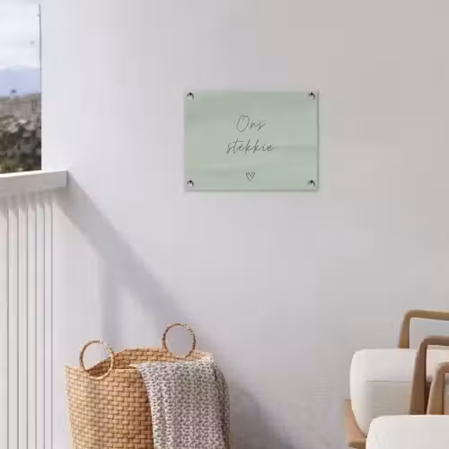 Ons Stekkie met Hart tuinposter los doek klein -sfeer8