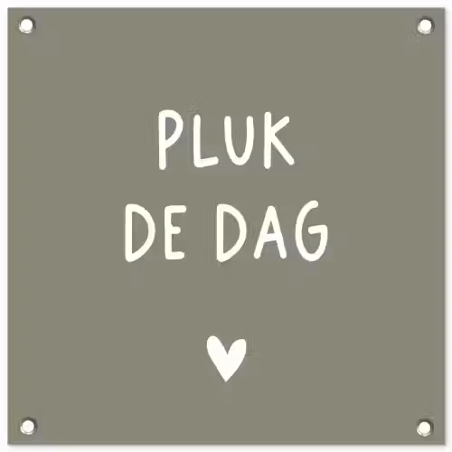 plukdedag-groen tuinposter los doek klein -3d