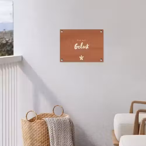 Pluk het Geluk tuinposter los doek klein -sfeer8