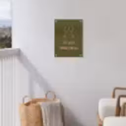 Roze - Groen - Wijn - Quote tuinposter los doek klein -sfeer8