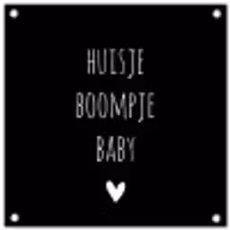 Spreuken - Huisje boompje baby - Quotes tuinposter los doek klein -3d